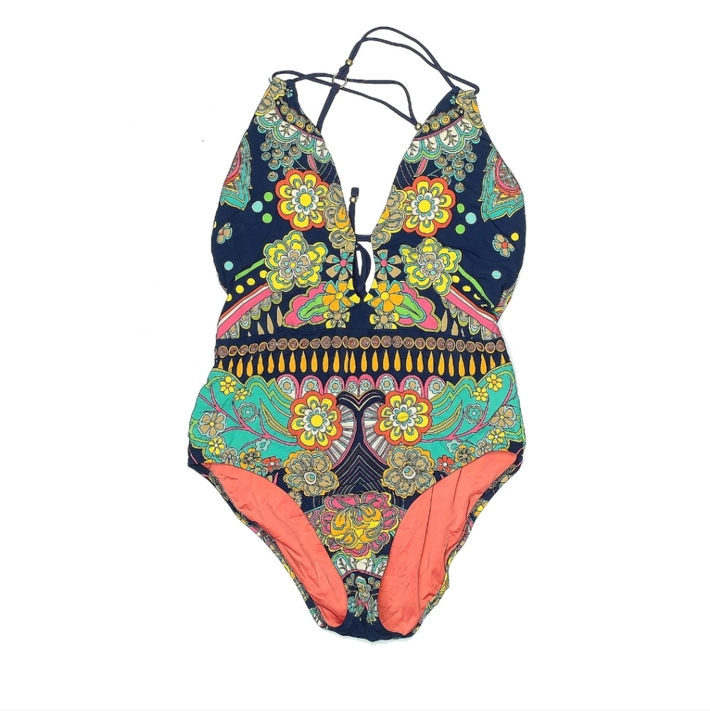 Floral Print One-Piece Swimsuit